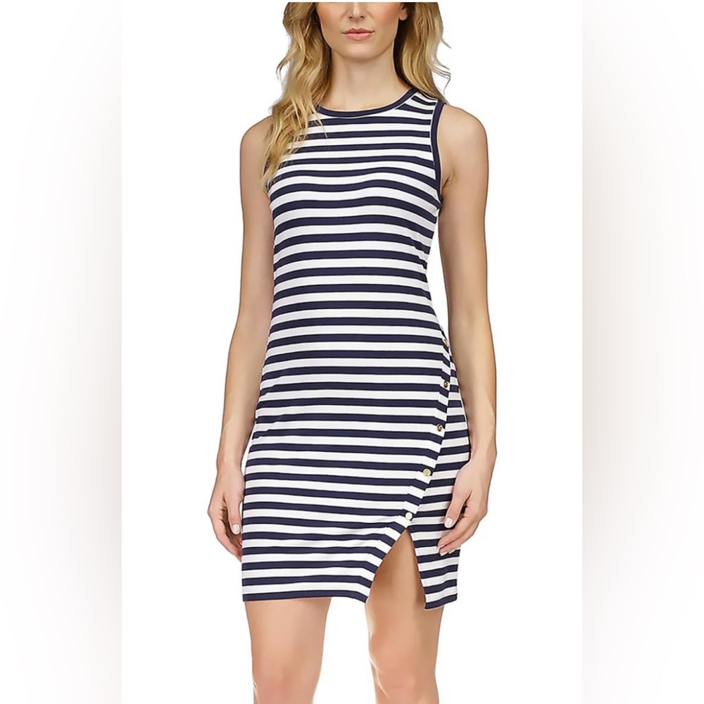 Small Micheal Kors Striped green dress